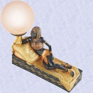 Cleopatra Light Egyptian Lamp Sculpture (Digital Angel Decor)  