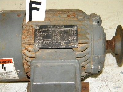 Siemens Standard 1.5 HP 1730 RPM Induction Motor  