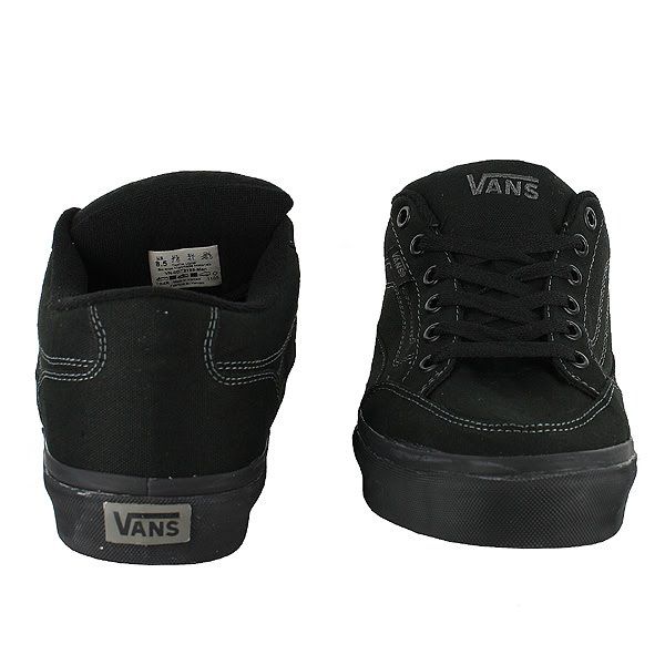 VANS BEARCAT ALL BLACK CANVAS MENS US SIZE 9, UK 8  