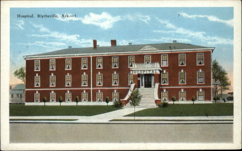 BLYTHEVILLE AR Hospital Old Postcard  