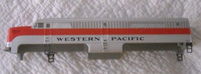 AMERICAN FLYER WESTERN PACIFIC TRAIN BODY SHELLS ENGINE AND 3 CARS S 