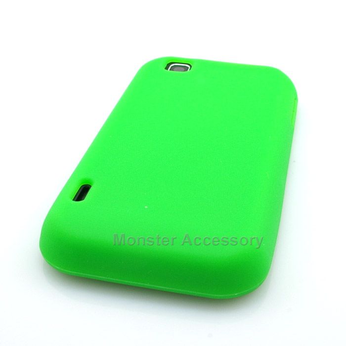 Green Soft Silicone Gel Skin Case Cover for LG myTouch T Mobile  