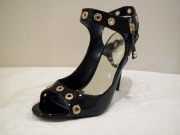 Guess OLYMPIC Black Slingback Heels shoes All Sizes NEW  