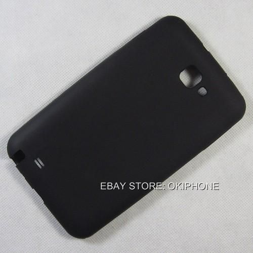For Samsung Galaxy Note / i9220 GT N7000 Black Silicone Gel Case Cover 