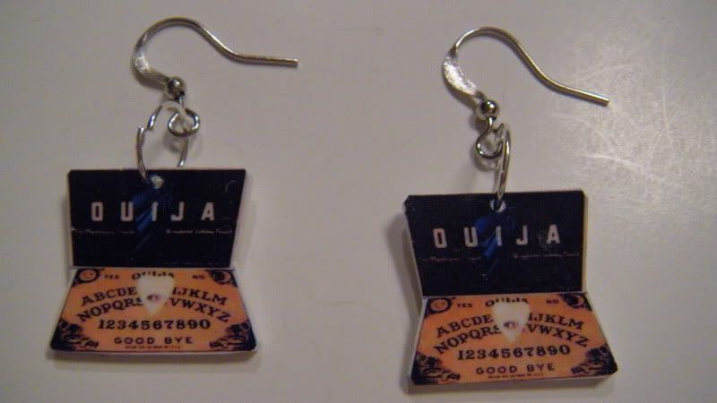Ouija Board Earrings Jewelry Unique game Freaky cool  