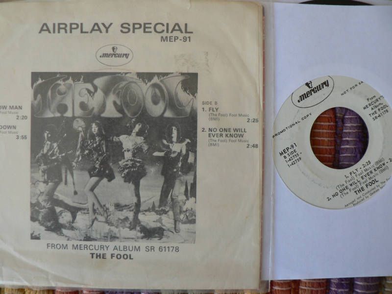GARAGE/PSYCH 45 rpm EP THE FOOL on MERCURY lb WL PROMO  