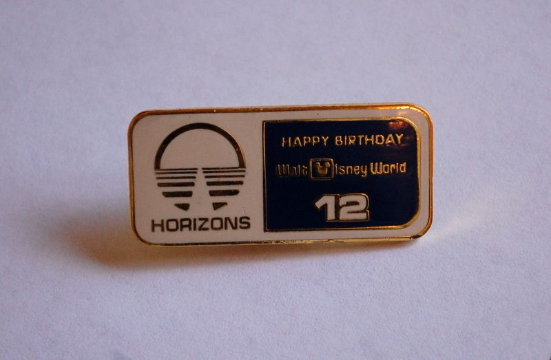 Walt Disney World 12th Anniversary HORIZONS Pin EPCOT  