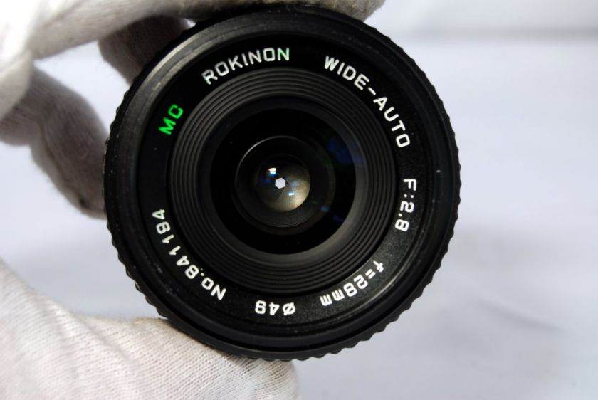 Nikon fit Rokinon 28mm f2.8 lens AI manual focus wide angle  