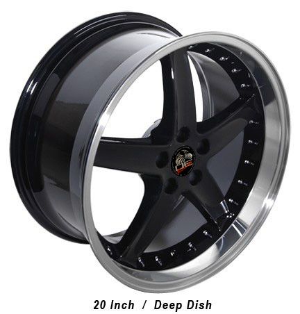 20 8.5/10 Black Cobra Wheels Falken Tires Rims Fit Mustang? 94 04 