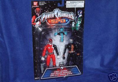 Power Rangers SPD Red Ranger Evil Space Alien Set New  